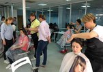 Практические занятия на курсе профессионального обучения парикмахеров