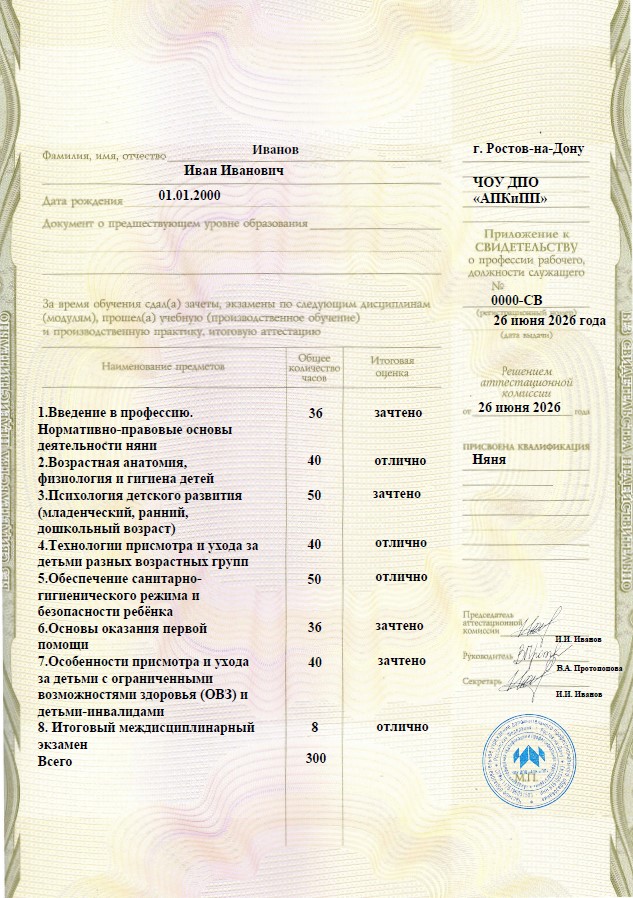 Пример документа