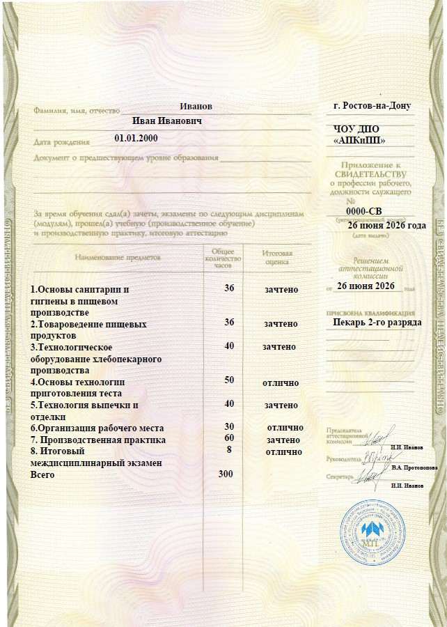 Пример документа