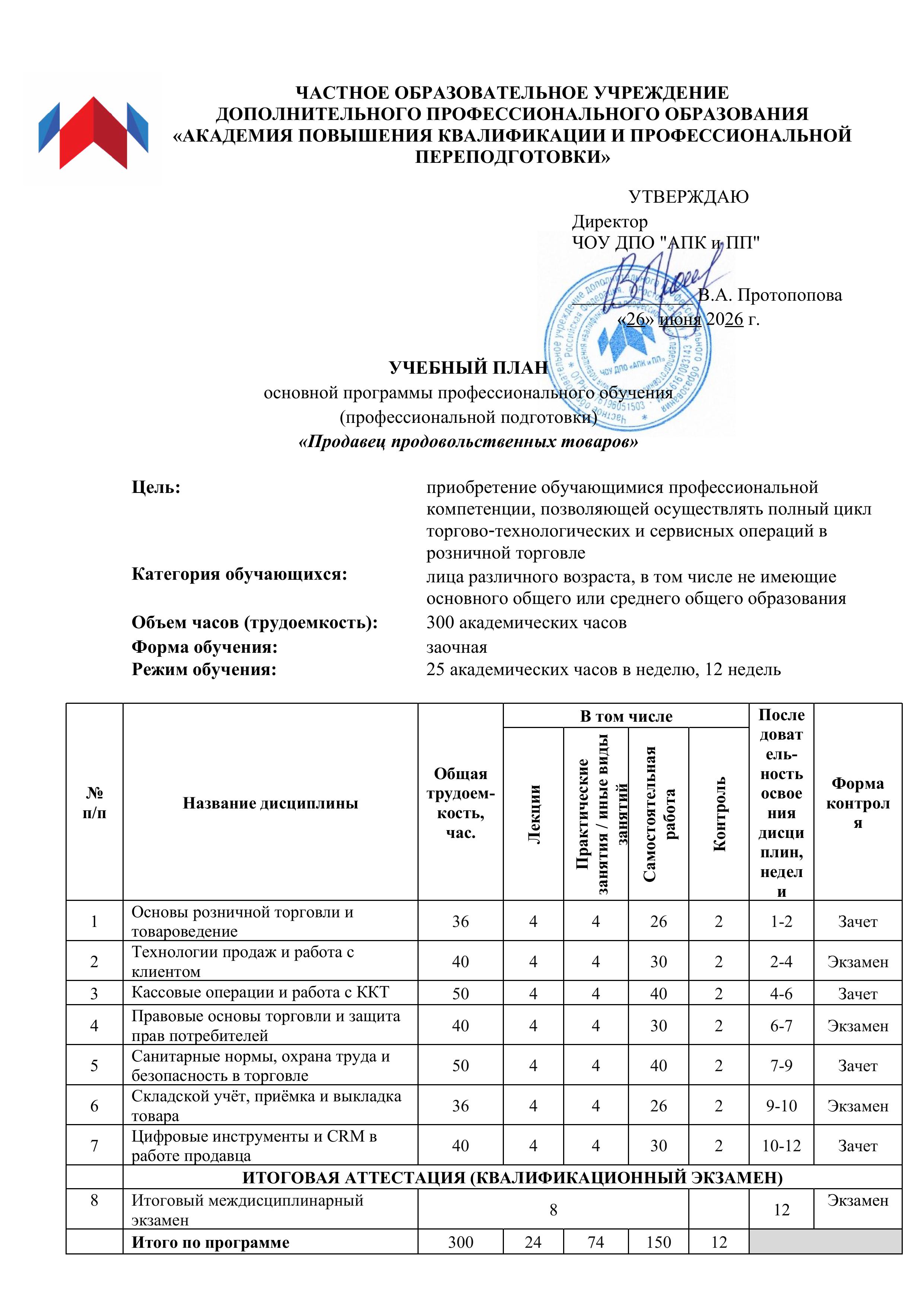 Пример документа
