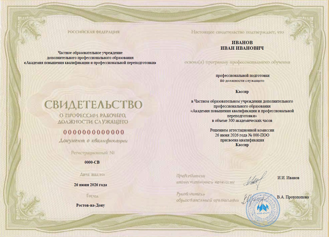 Пример документа